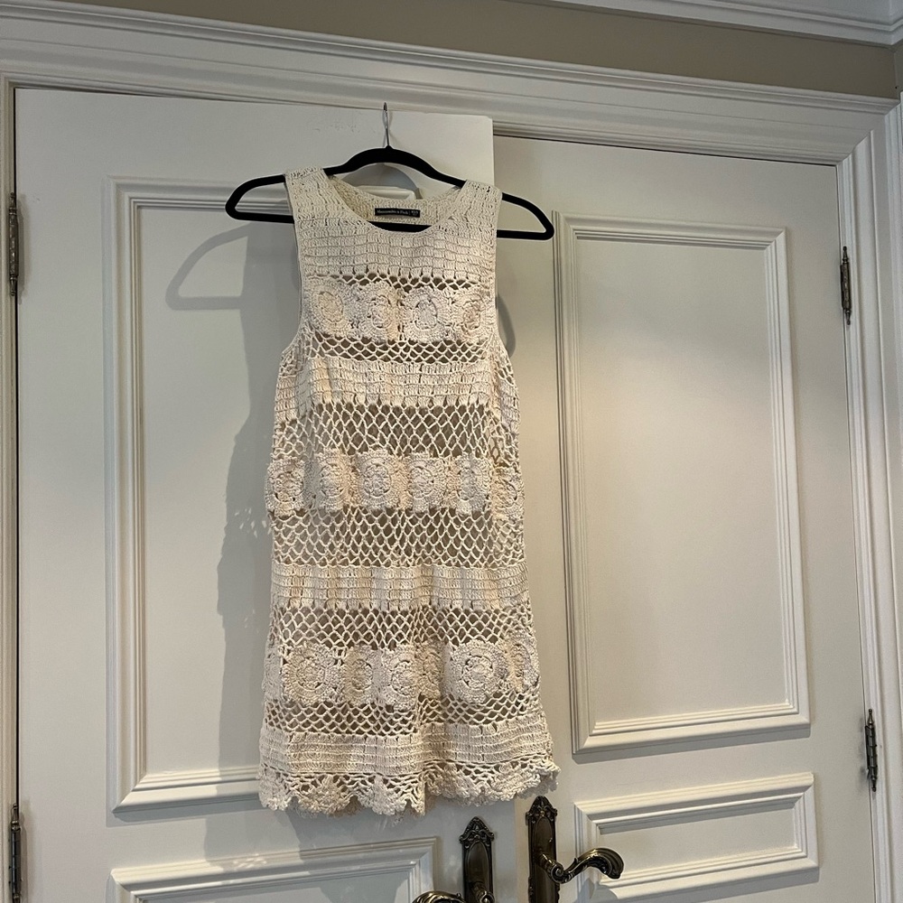 Brand new Abercrombie bathing suit crochet cover up.